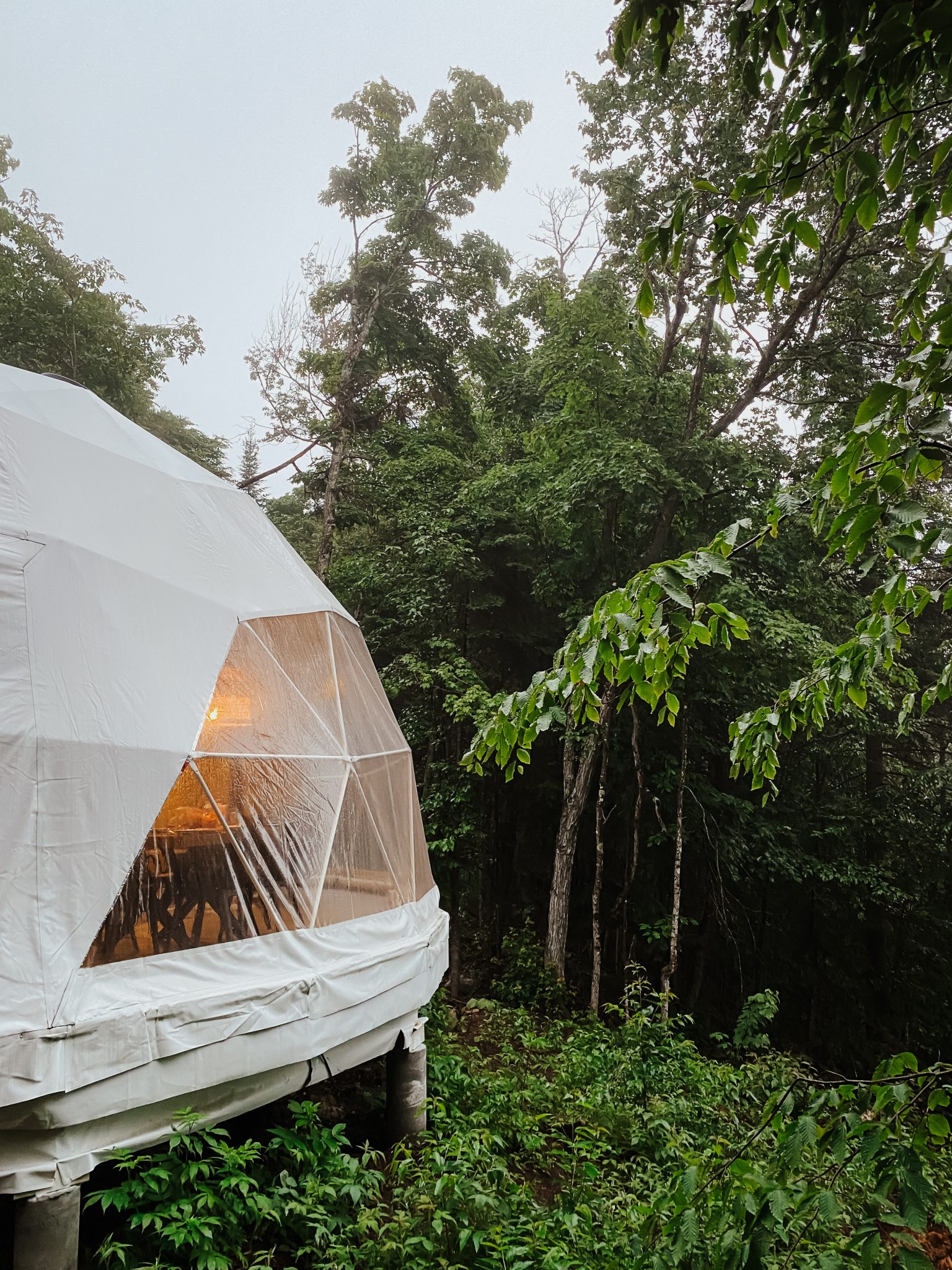 Dome au lever du soleil